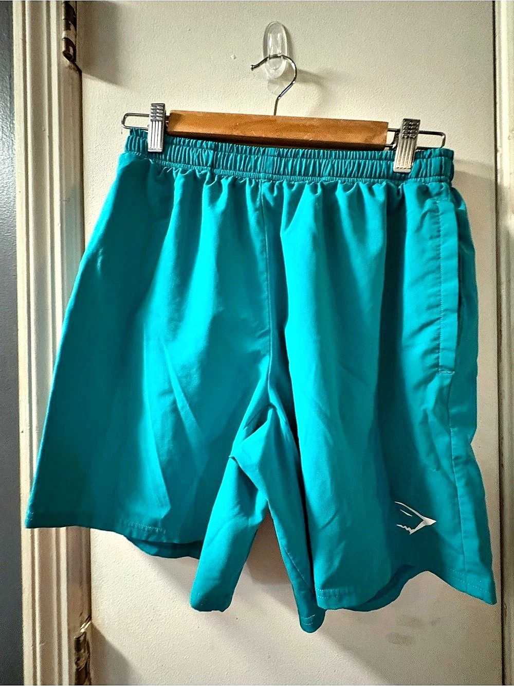 GYMSHARK Athletic Shorts in Blue Size Medium
